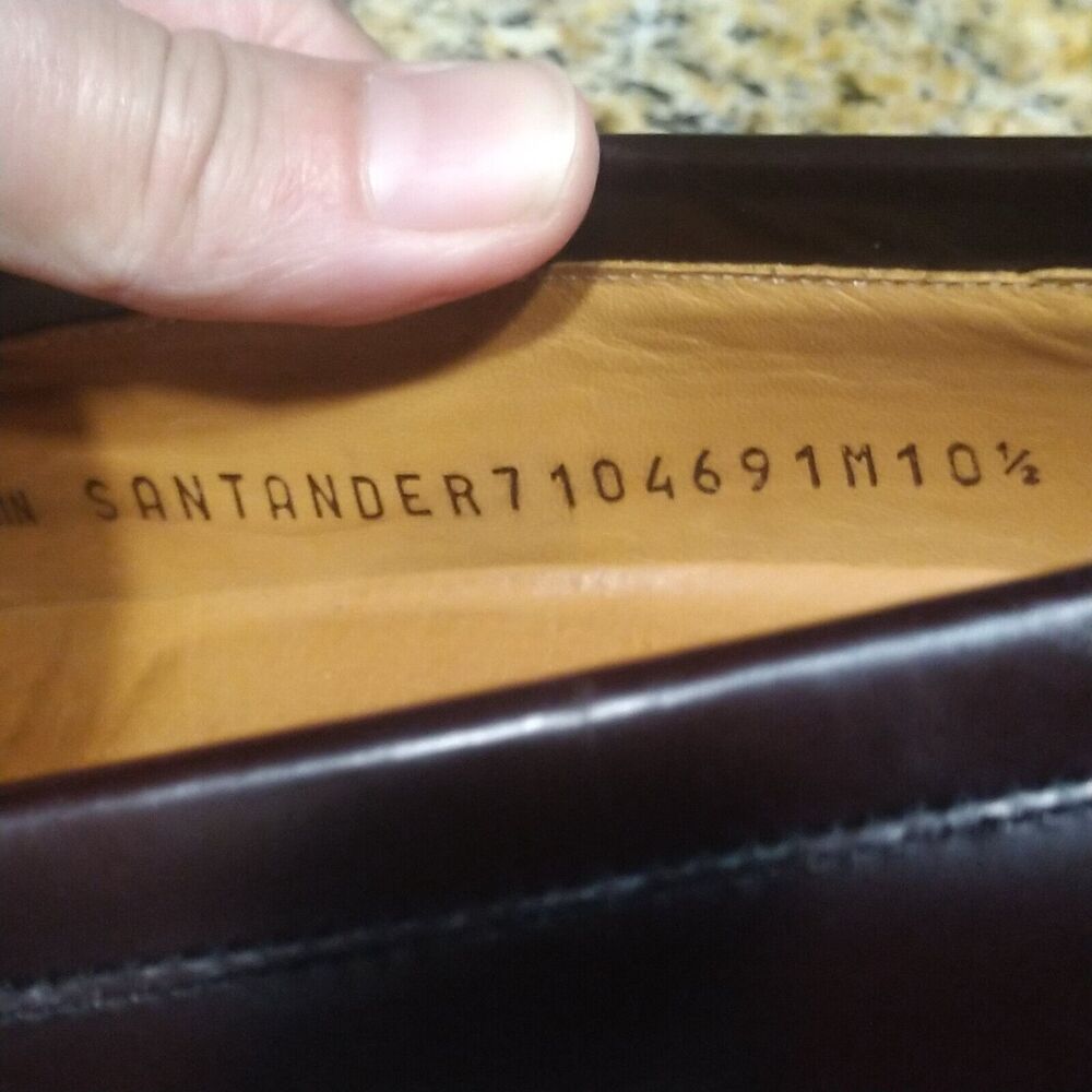 Mezlan Santander Kiltie Tassel Leather Loafer Dress Shoe Burgundy Mens 10.5 EUC - Picture 13 of 13